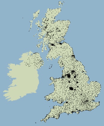 Original data points with bunching
