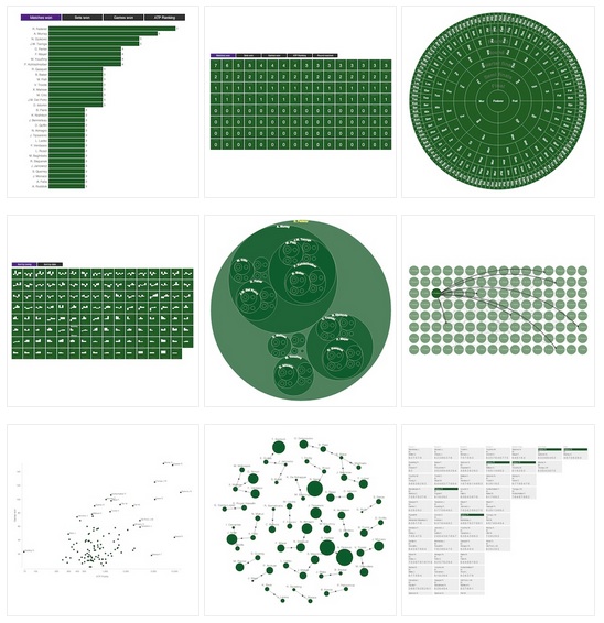 Wimbledon 2013 Visualisations